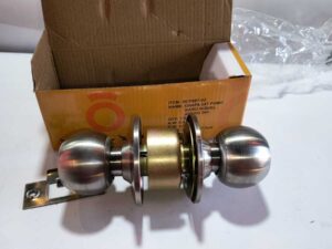 Chapa alcoba poma metalica cromo