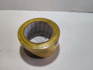 Cinta delimitadora amarilla/negra rollo 33mts