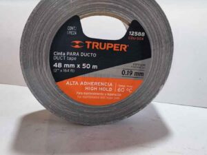 Cinta para ductos gris 48mm * 50mts