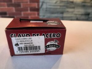 Puntilla acero liso 1" Caja
