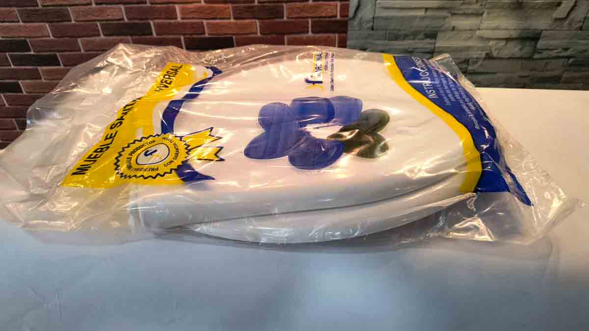 Tapa biscocho sanitario blanco