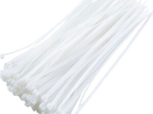Amarre plastico nylon 4.8*40cm blanco *100 und