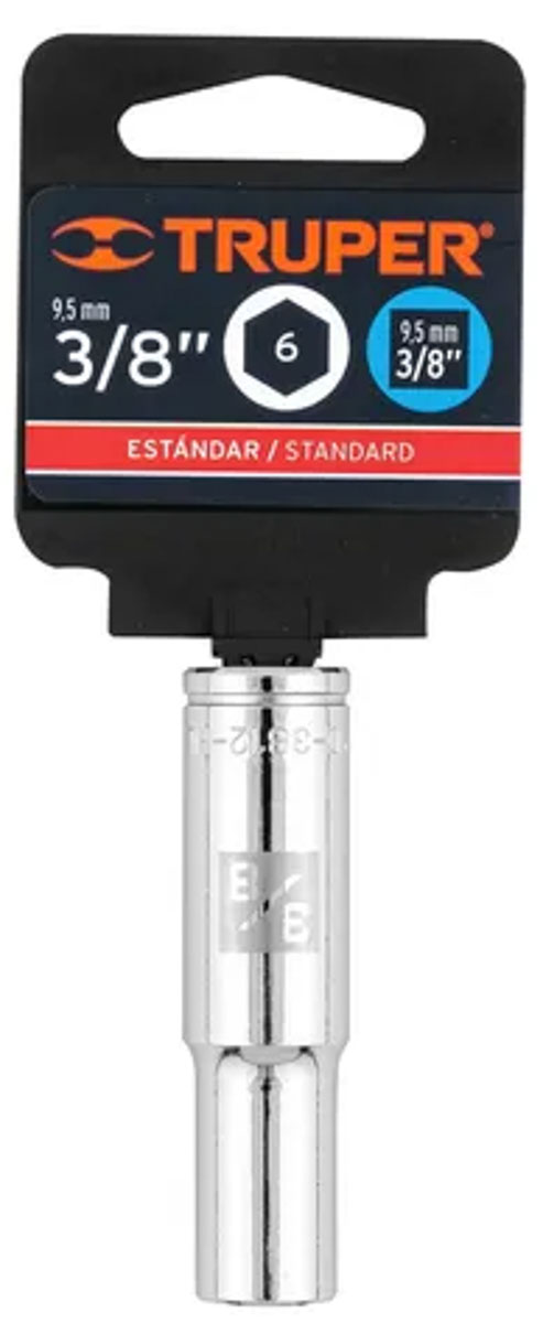 Copa mando 3/8" 6 puntas 12mm