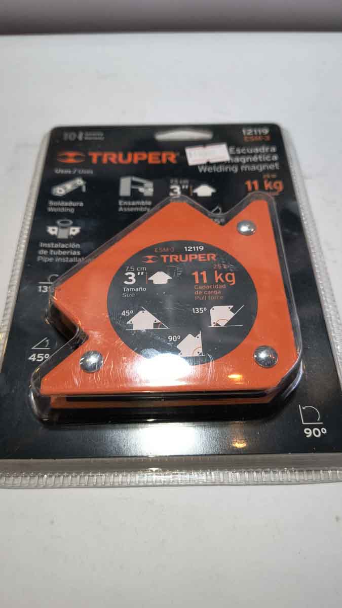 Escuadra magnetica 3" para soldar 11 kg. Maximo