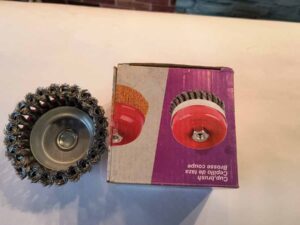 Grata copa ondulada 4" acero