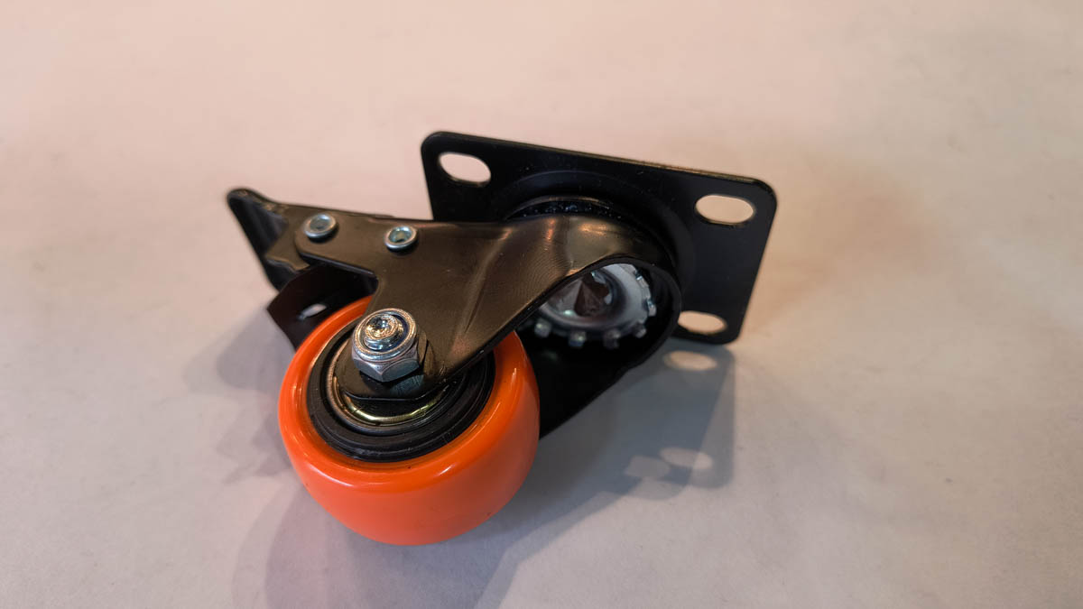 Rodachina 1.1/2" con freno naranja - Imagen 4