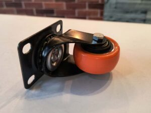 Rodachina 1.1/2" sin freno naranja