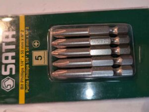 Set de puntas doble truper x 5 und o Sata
