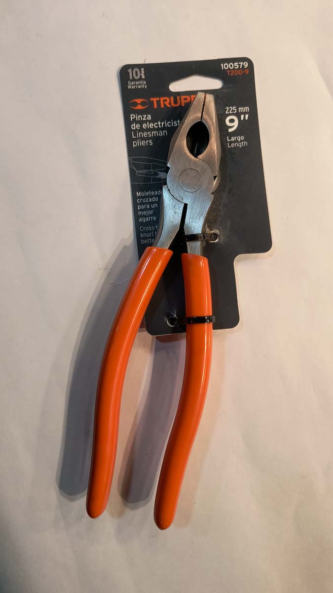 Alicate 9" mango PVC naranja - Imagen 3