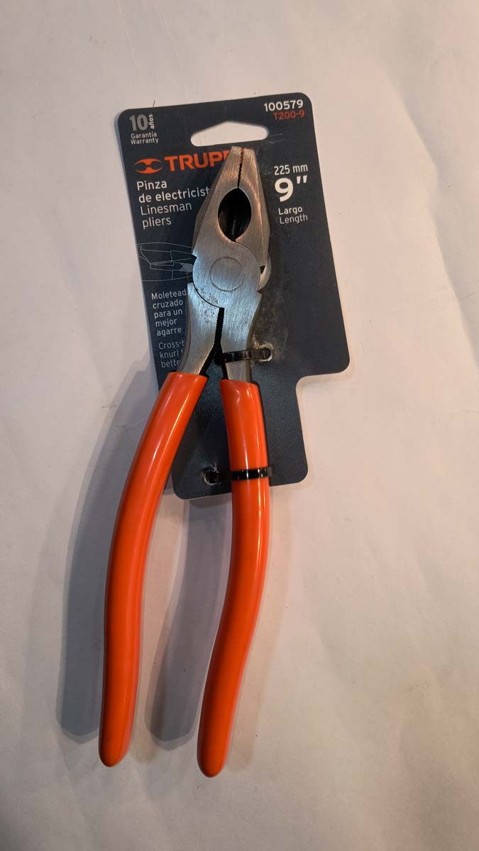 Alicate 9" mango PVC naranja - Imagen 2