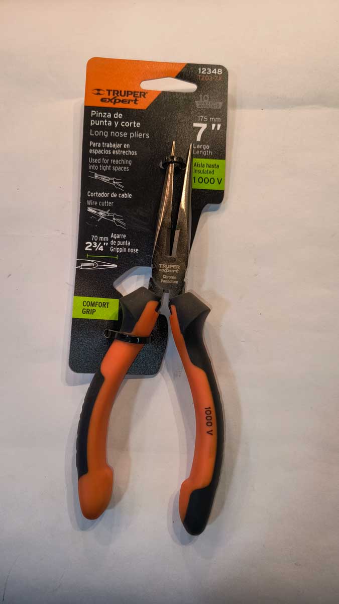 Alicate pinza de punta 7" 1000V - Imagen 3
