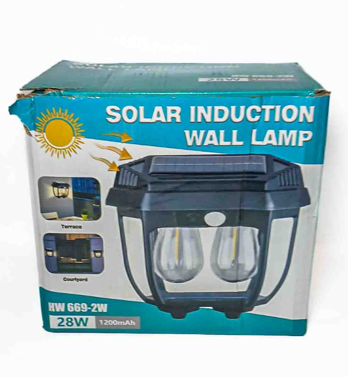 Aplique solar de pared 2 bombillo calida 28W - Imagen 4