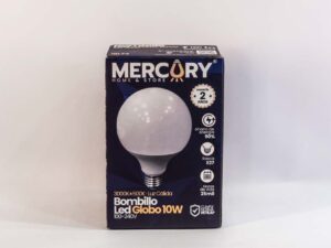 Bombillo 10W led Globo E27 3000k