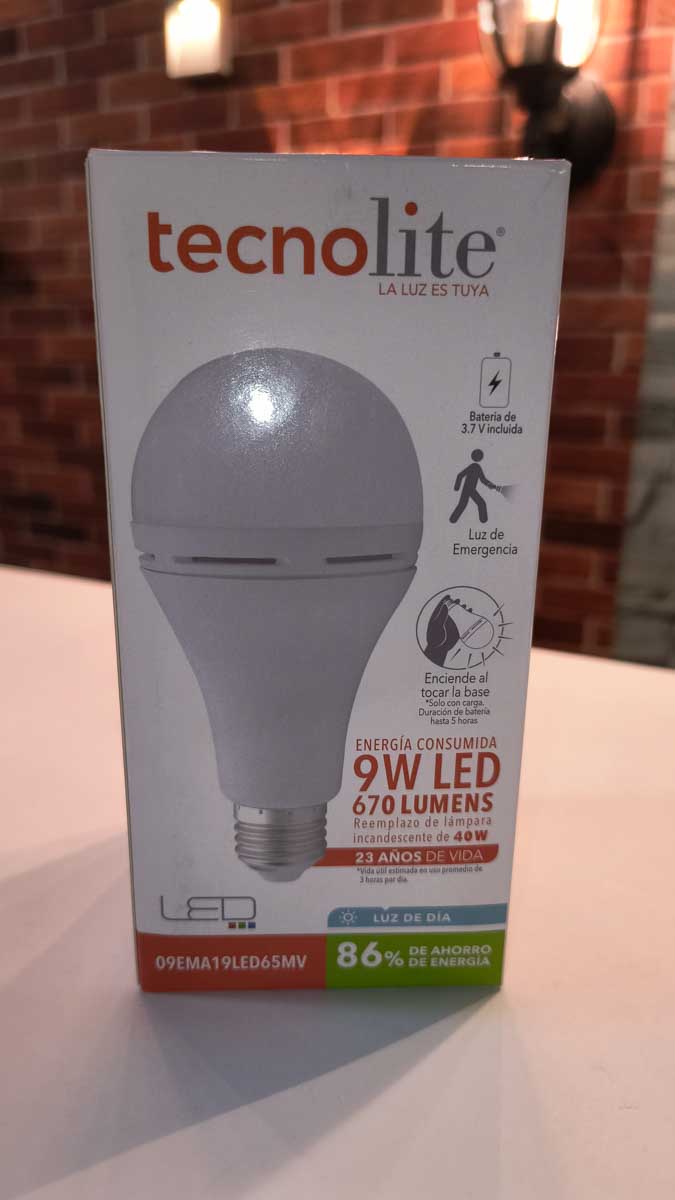 Bombillo 9W led E27 emergencia 5 horas 6500K - Imagen 2