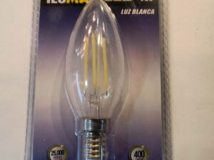 Bombillo led  4W E14 6500K Velita Fil