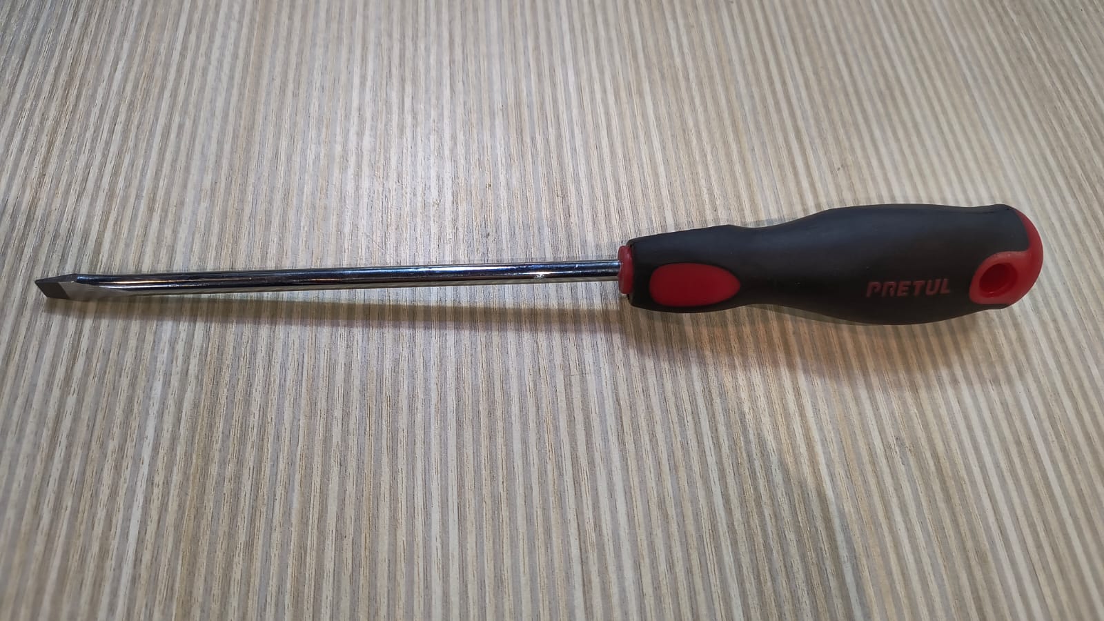 Destornillador pala 1/4*6" cacha negra/roja - Imagen 2