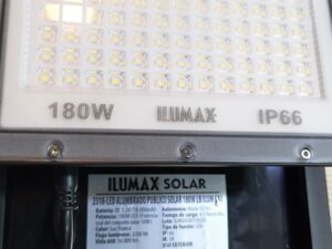 Lampara solar 180W 6500k alumbrado publico